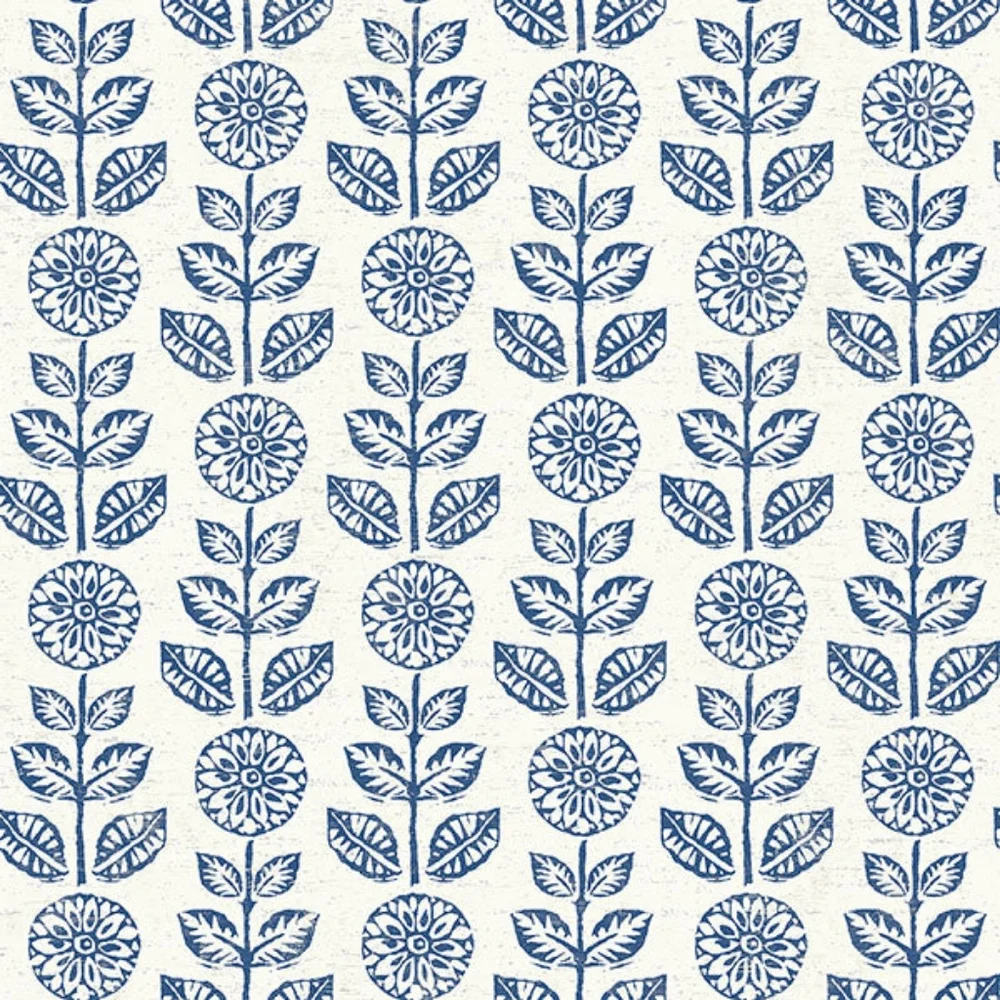 Wallpaper Dolly Navy Floral Farmhouse